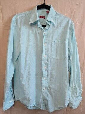 Izod Men's Light Aqua Dress Shirt